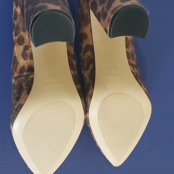 NEW Nine West pointed toe leopard heels - Picture 4 of 5